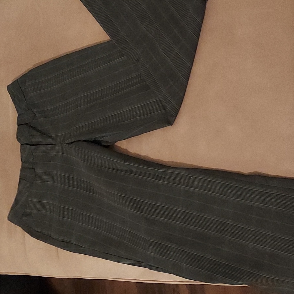 Express studio slacks gray with blue